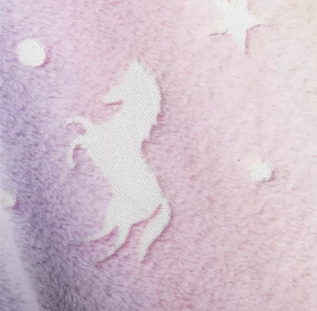 Glow In The Dark Unicorn Blanket