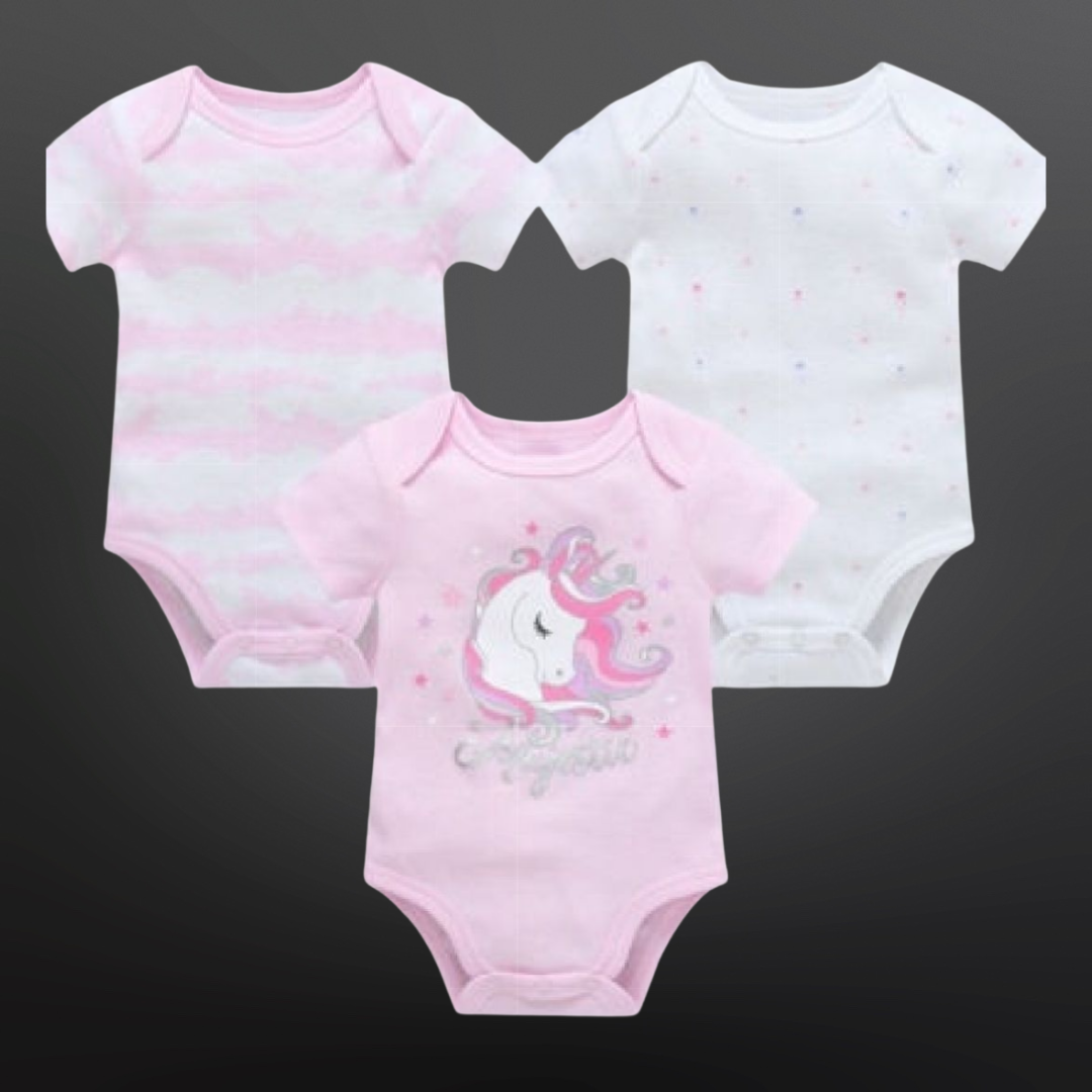 3 piece Baby Romper Set