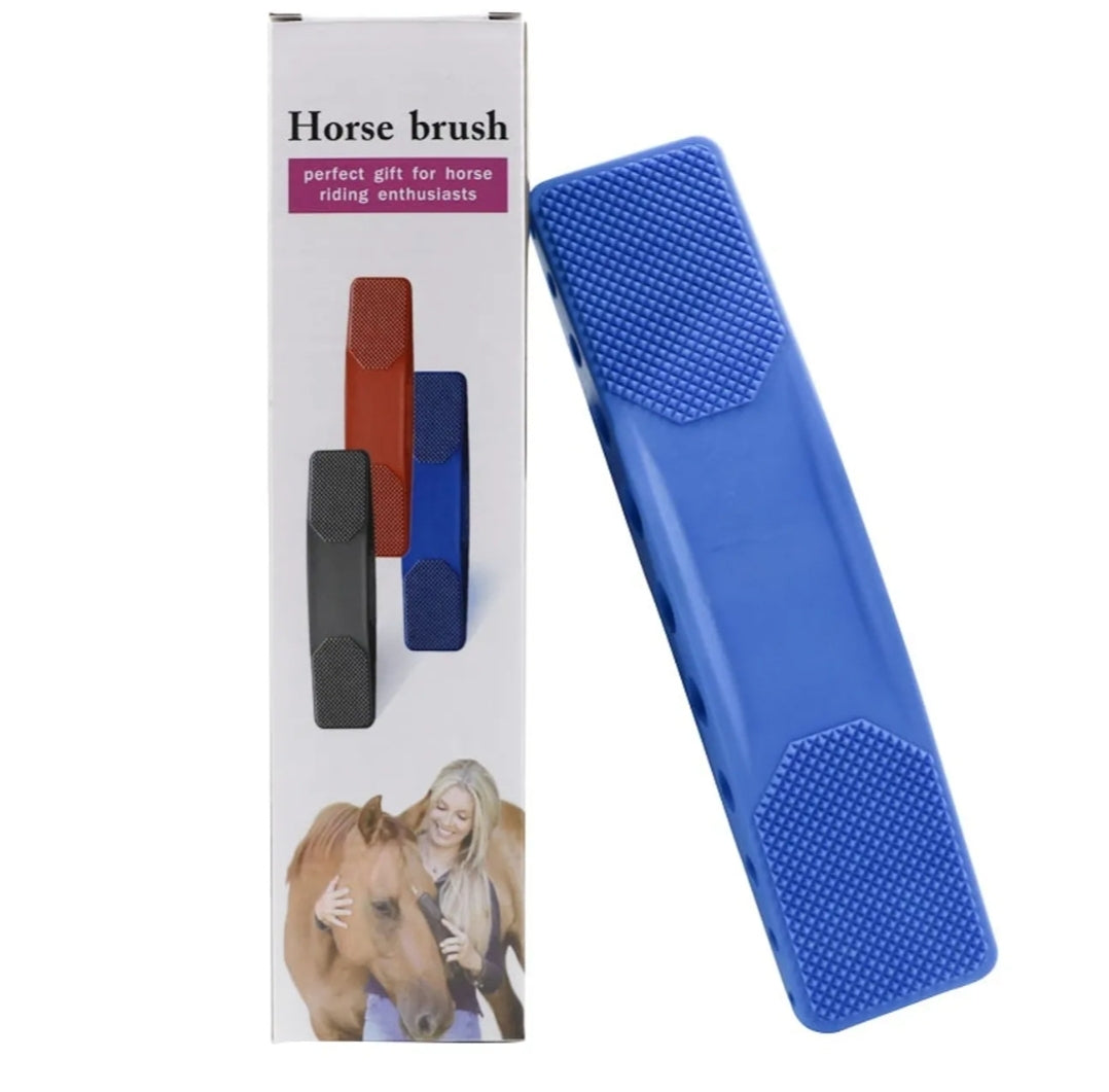 2 in 1 Horse Brush and Scraper