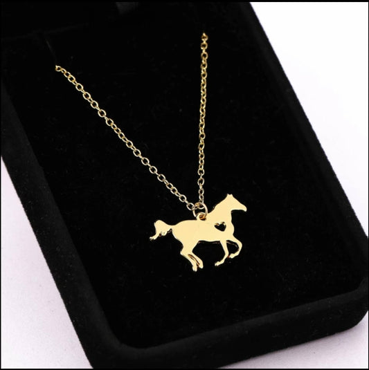 Stainless steel Galloping Horse Necklace