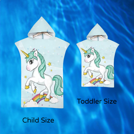 Kids Baby Unicorn Hooded Towel