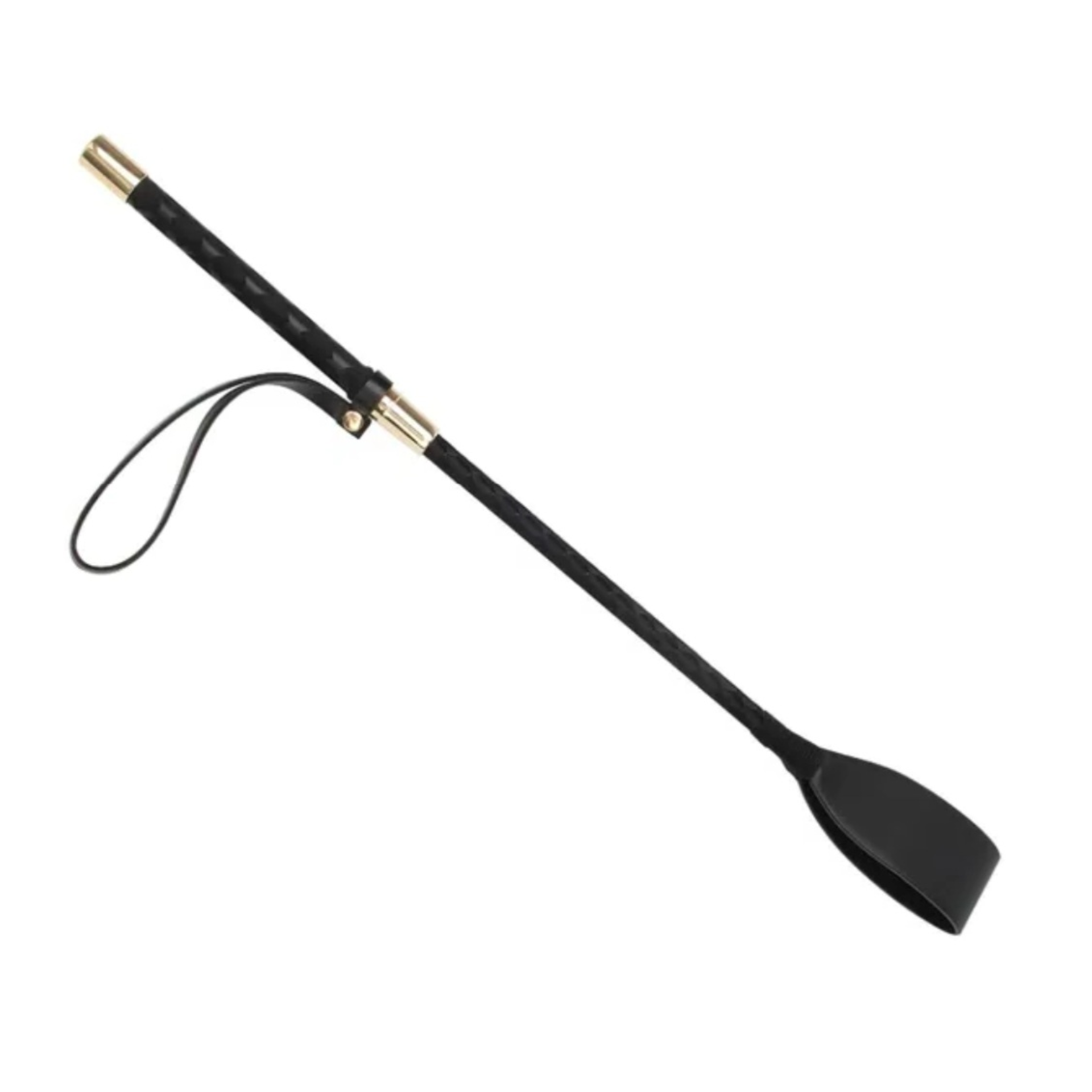 thumbnail image 2 of OBTANIM 18 Inch Riding Crop PU Leather Horse Whip For Equestrian Gold 2 of 14